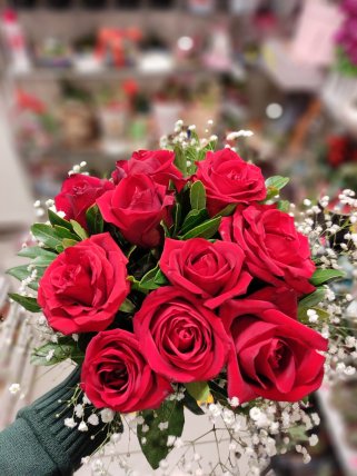 14 Adet Kırmızı Gül - Kütahya Nergiz Çiçekçilik