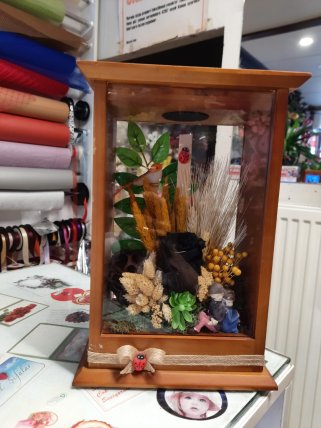 Solmayan Gül Teraryum Model 2 - Kütahya çiçek