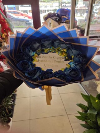 aynalı buket 5 | Kütahya Nergiz Çiçekçilik