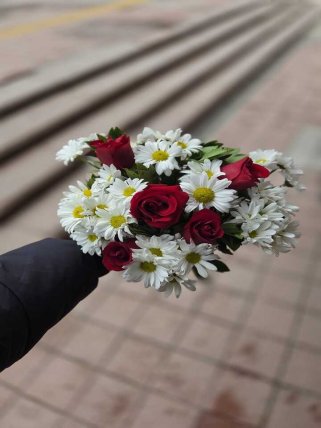 5 Güllü papatya Buketi | Kütahya Nergiz Çiçekçilik