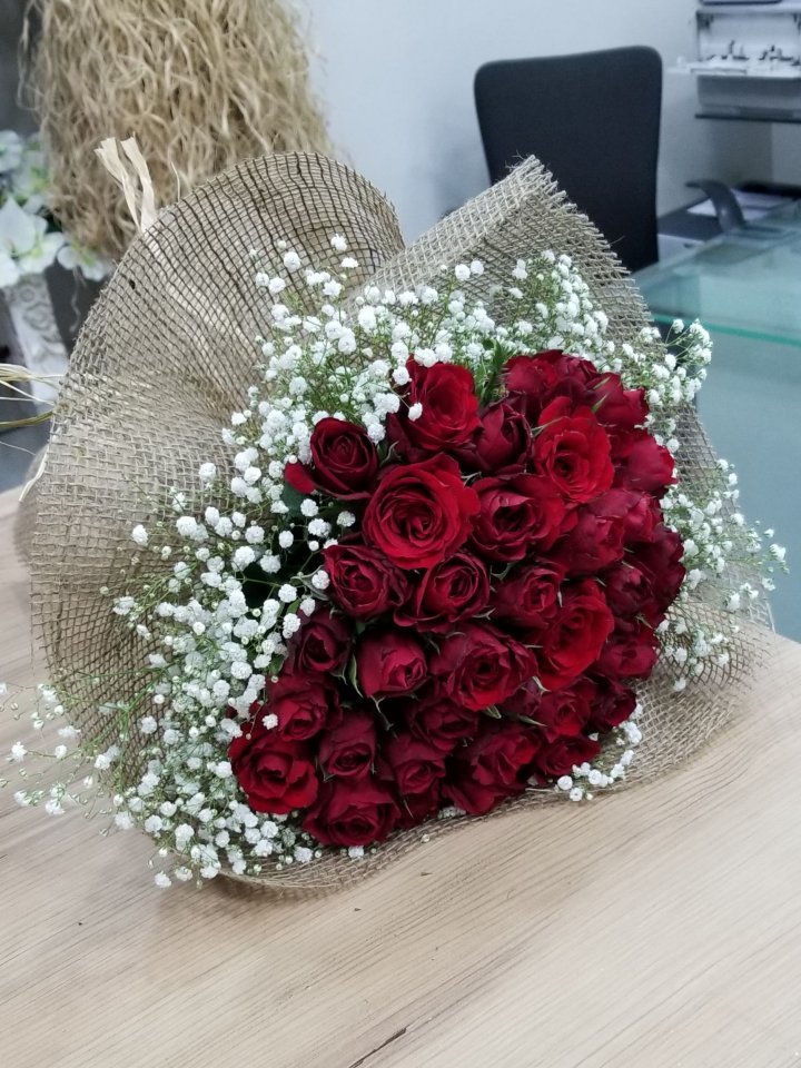 40 Kırmızı Gül Buketi - Kütahya Çiçek Siparişi