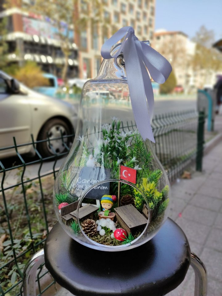 Büyük Boy Armut Teraryum Model 1 - Kütahya çiçekçi