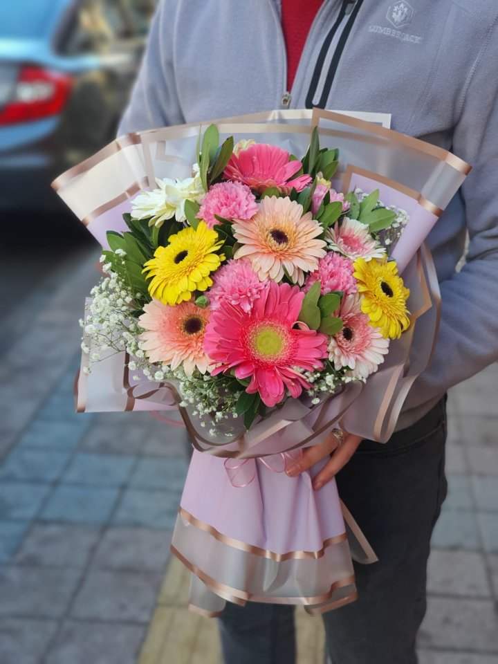 Karışık Kır Çiçekleri Buketi, Kütahya Çiçekçi