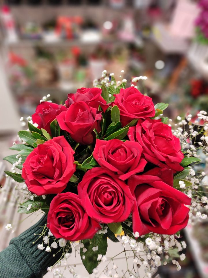 14 Adet Kırmızı Gül - Kütahya Nergiz Çiçekçilik