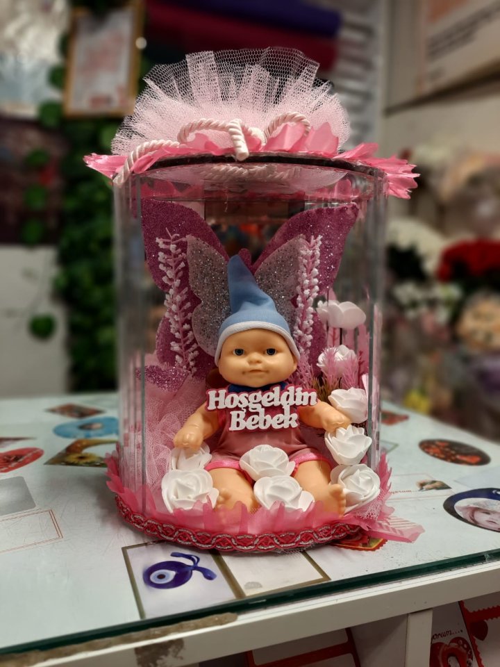 Pembe Aynalı Bebekli- Kütahya Çiçekçi