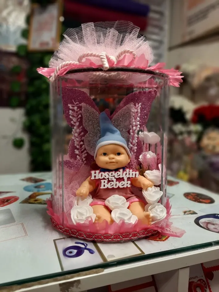 Pembe Aynalı Bebekli- Kütahya Çiçekçi