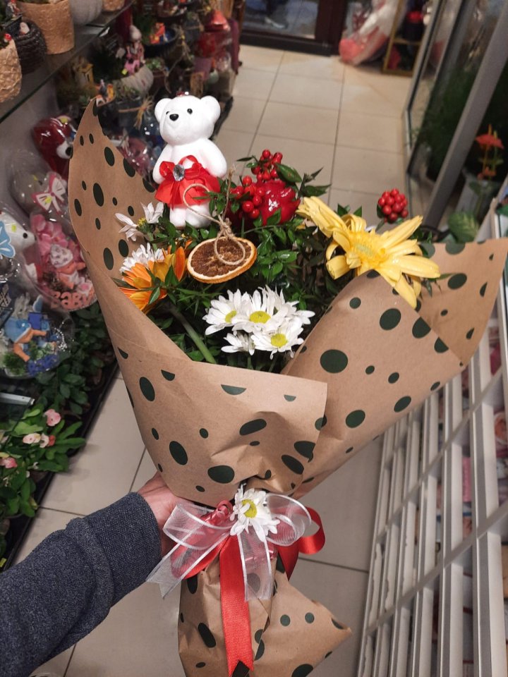 Ayıcıklı Kokina Buketi