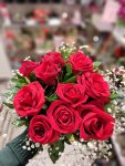 Çiçekçi - 14 Adet Kırmızı Gül Buketi
